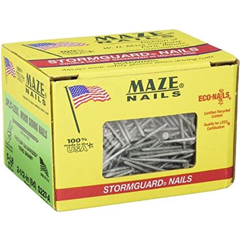 5 lb box stainless steel nail|MAZE NAILS S227A.